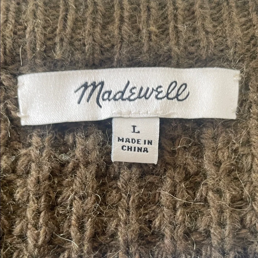 Madewell Olive Crew Neck Sweater - Picture 2 of 7